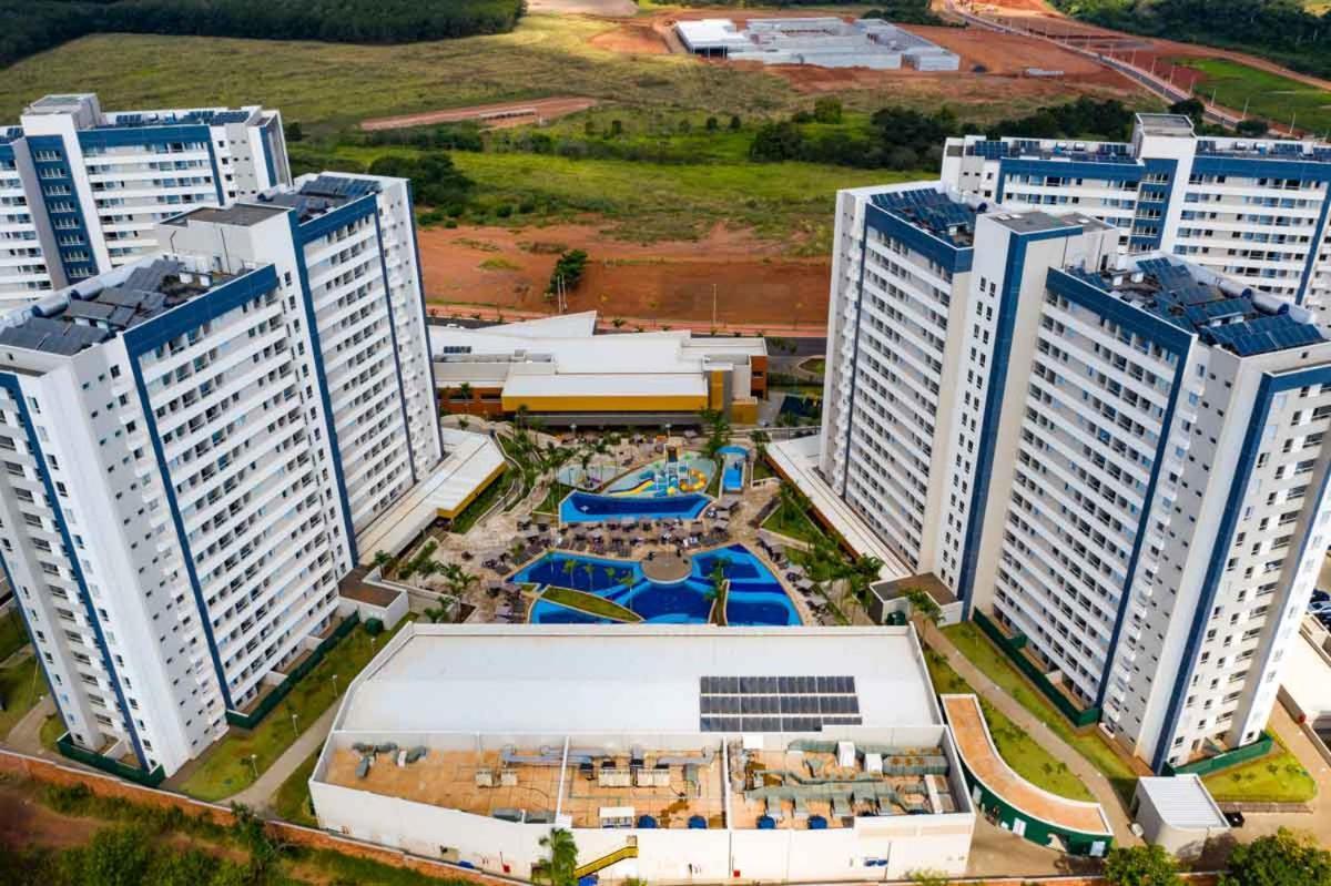 Enjoy Solar Das Aguas Park Resort Olimpia Luaran gambar Aerial view of the complex
